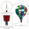 In the Breeze 0973 — Rainbow Iridescent 6-Panel Hot Air Balloon — Vibrant, Shiny Hanging Outdoor Wind Spinner